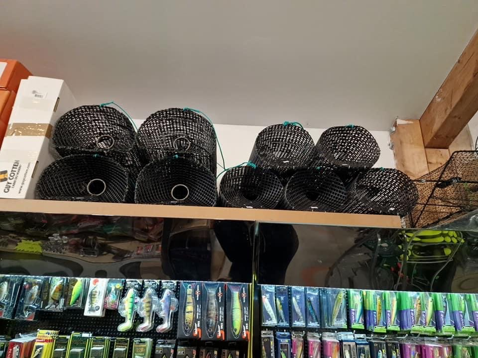 Nasse à écrevisses en magasin